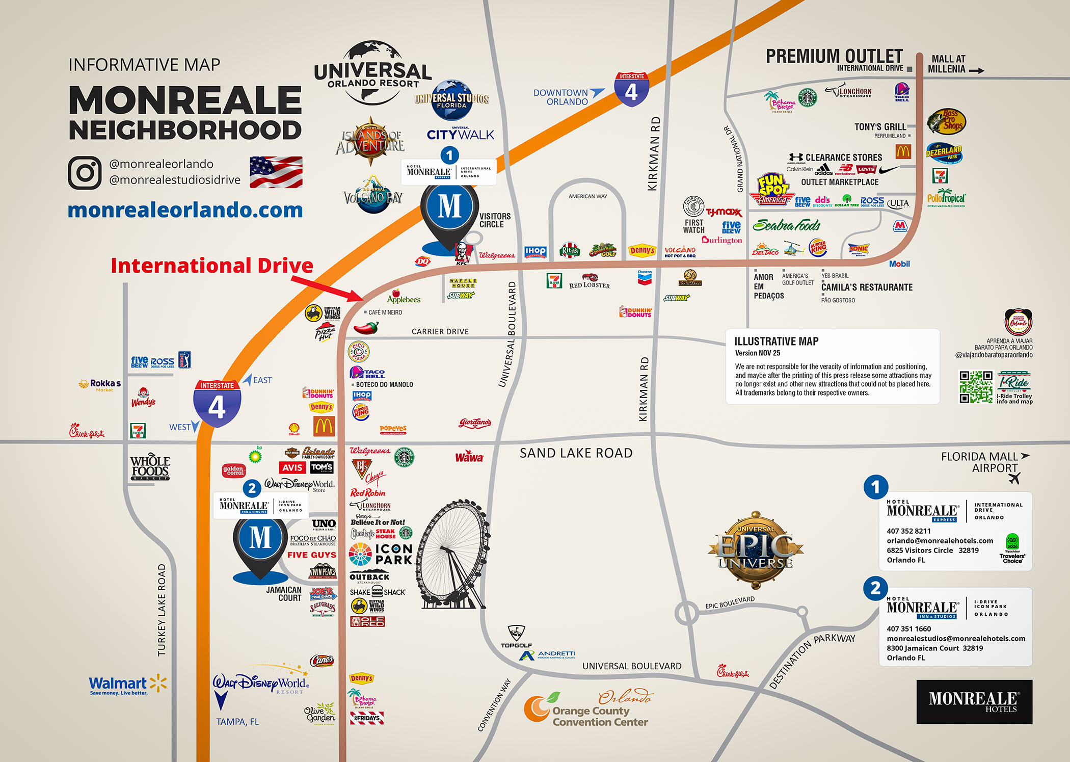International Drive Orlando Map